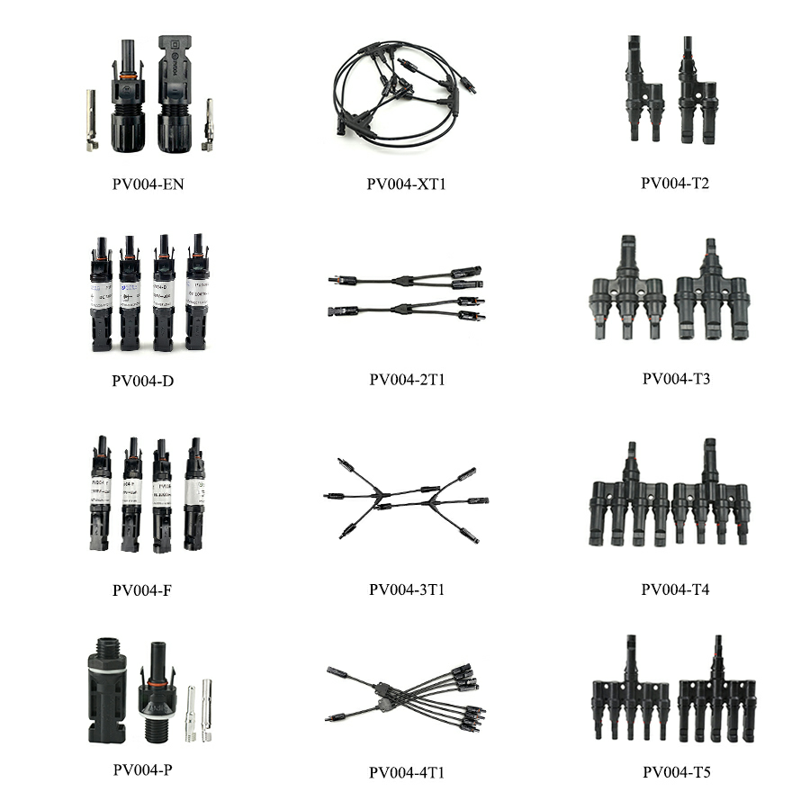 30A Solar Panel Connector in-Line Fuse Holder PV Wire Connectors Adaptor 1000V PV Connector