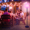 Solar Power Outdoor Waterproof Rechargeable Warm Whilte LED Solar Floor Lamp for Garden Pool Lawn