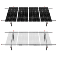 Environment-friendly Adjustable Waterproof Multi-Pieces Solar Panel Mounting Brackets Kit System for 1-4pcs Solar Panels