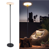 Outdoor 100% Solar Powered Fully Weatherproof Mushroom Shape Simple Decor LED Source Solar Floor Lamp