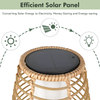 Outdoor Floor Lamp Solar Powered Lantern Waterproof for Garden Porch Decor, Large Crossover Outdoor Landscape Solar Power Floor Lamp