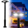 Outdoor IP67 Waterproof Landscape Path Decoration 8 Inch Solar Street Lamp with Remote for Lawn Pathway Driveway Yard