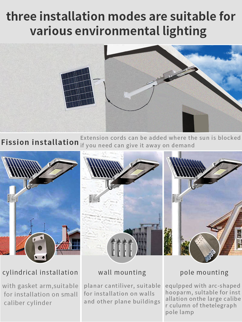 High Power 100W 300W 400W 600W Outdoor Waterproof Street Yard Illuminating Remote Control Solar Panel Solar Lamp 