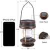 Portable Convenient Outdoor Solar Garden Pathway Decoration Waterproof Anti-Corrosion LED Lantern Solar Lamp for Camping 