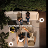 Outdoor 100% Solar Powered Fully Weatherproof Mushroom Shape Simple Decor LED Source Solar Floor Lamp