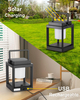 Outdoor Camping Reading Rechargeable Lantern Shape Decoration Solar Power Table Lamp