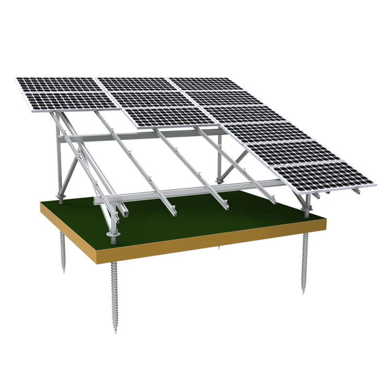 Wholesale Durable Mounting Ground Aluminum Solar System Solar Mounting Bracket photovoltaic Solar Support Structure