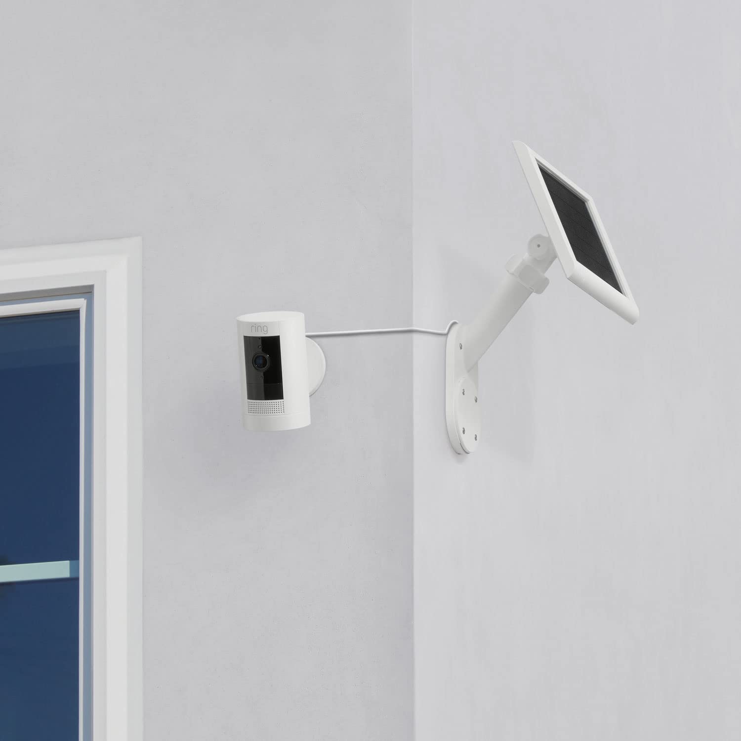 High Quality Convenient Ring Wall Black White Mounting Support for Solar Panels and Cams