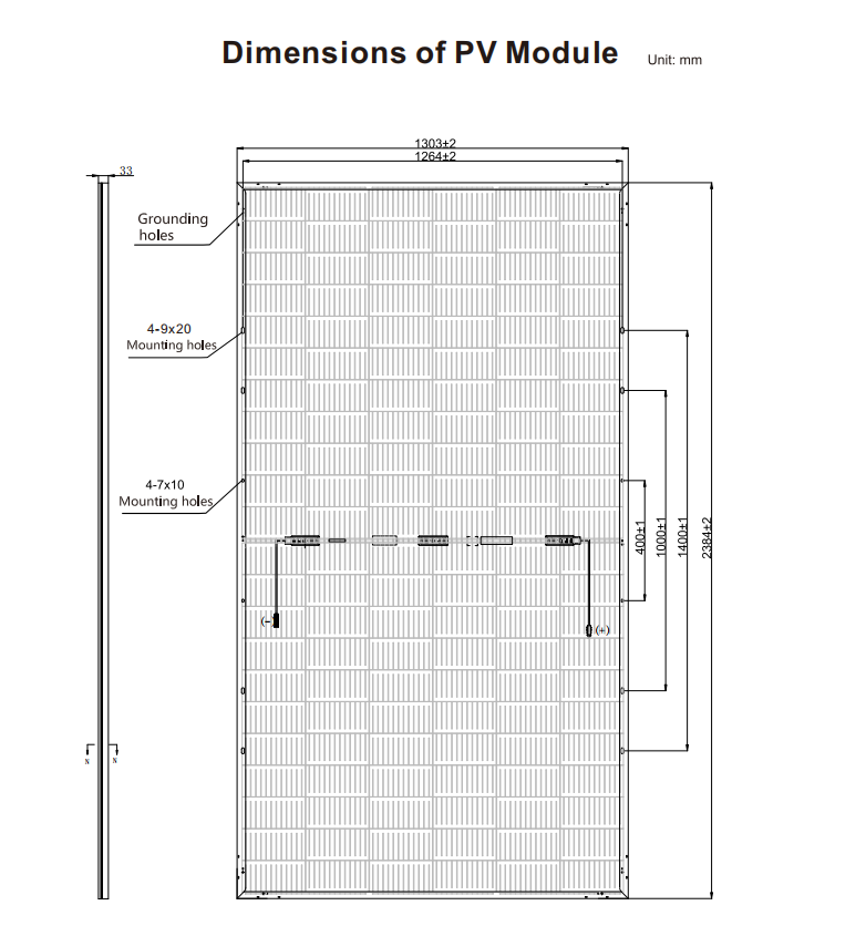Hot Sale Bifacial Mono P-Type 670W PV Solar Panel Solar Plate