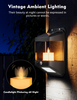 Dual-mode Solar Power Candlelight Fickering Outdoor Waterproof Solar Wall Lamp for House Garden Gate Pool