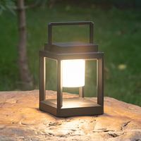 Outdoor Camping Reading Rechargeable Lantern Shape Decoration Solar Power Table Lamp