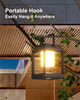 Outdoor Camping Reading Rechargeable Lantern Shape Decoration Solar Power Table Lamp