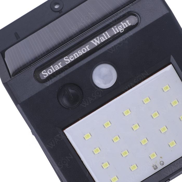 Outdoor Waterproof Solar Powered Wireless Security Lights Solar LED Induction Wall Lamp with 20 LED Solar Lights