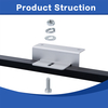 Angle 0 to 90° Adjustable Tilting Mounting Brackets Up to 100 180 200W Single Panel with Foldable Tilt Legs 