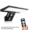 Outdoor Waterproof Foldable Remote Control Brightness Adjustable Solar LED Wall Lamp