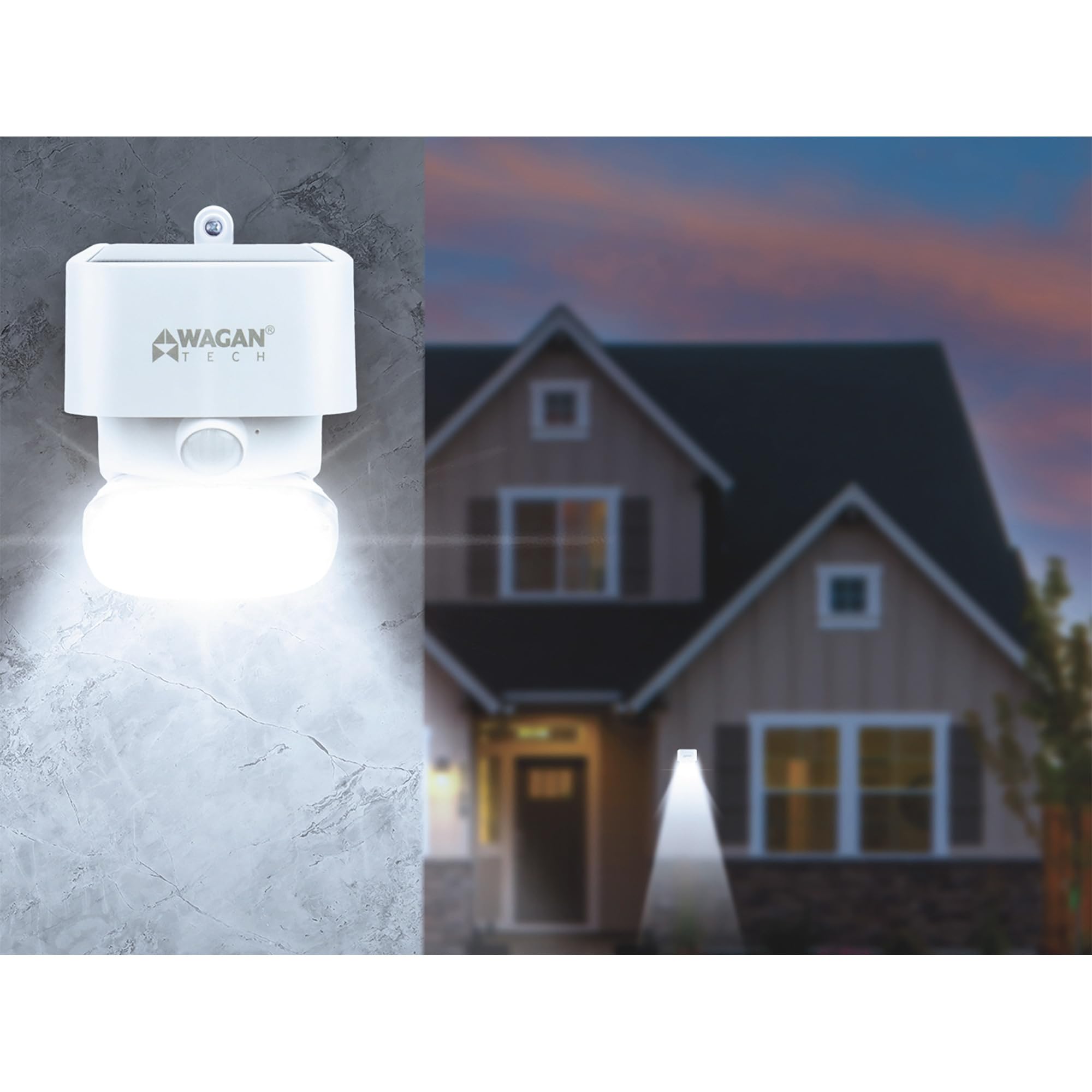  Wireless Bright Outdoor Solar Powered 2000 Lumen Induction Security Yard Gate Solar Wall Lamp 