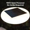 Outdoor 100% Solar Powered Fully Weatherproof Mushroom Shape Simple Decor LED Source Solar Floor Lamp