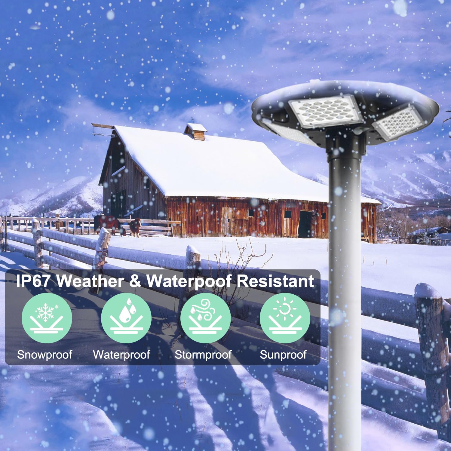 Outdoor IP67 Waterproof Landscape Path Decoration 8 Inch Solar Street Lamp with Remote for Lawn Pathway Driveway Yard