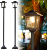 Waterproof Outdoor Garden Yard Decoration Solar LED Floor Lmap with Warm Light