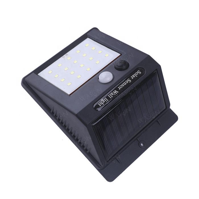 Outdoor Waterproof Solar Powered Wireless Security Lights Solar LED Induction Wall Lamp with 20 LED Solar Lights