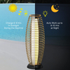 Outdoor Floor Lamp Solar Powered Lantern Waterproof for Garden Porch Decor, Large Crossover Outdoor Landscape Solar Power Floor Lamp