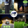 High Power 6000ma Outdoor Intelligent 3 Modes Adjustable Dual Sensor Induction LED Solar Lamp for yard with Solar Panel