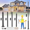 Hot-sell Outdoor Street Light Pole 10Ft Tall Metal Solar Lamp Posts Perfect for Backyard, Patio, Street, Lighting Fixtures