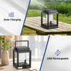 Outdoor Waterproof Portable Convenient Solar Lantern Shape LED Solar Table Lamp for Camping 
