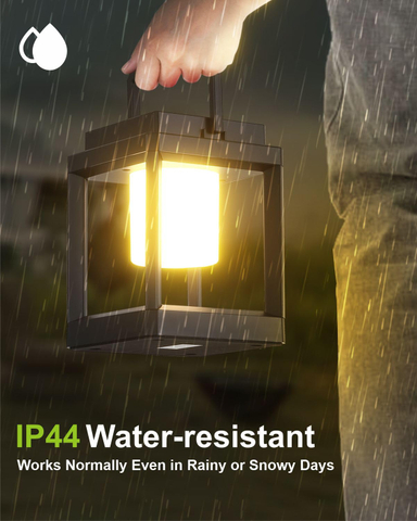 Outdoor Camping Reading Rechargeable Lantern Shape Decoration Solar Power Table Lamp