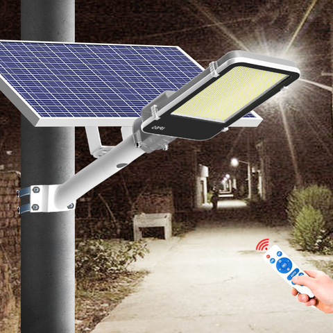 High Power 100W 300W 400W 600W Outdoor Waterproof Street Yard Illuminating Remote Control Solar Panel Solar Lamp 