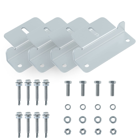 Angle 0 to 90° Adjustable Tilting Mounting Brackets Up to 100 180 200W Single Panel with Foldable Tilt Legs 