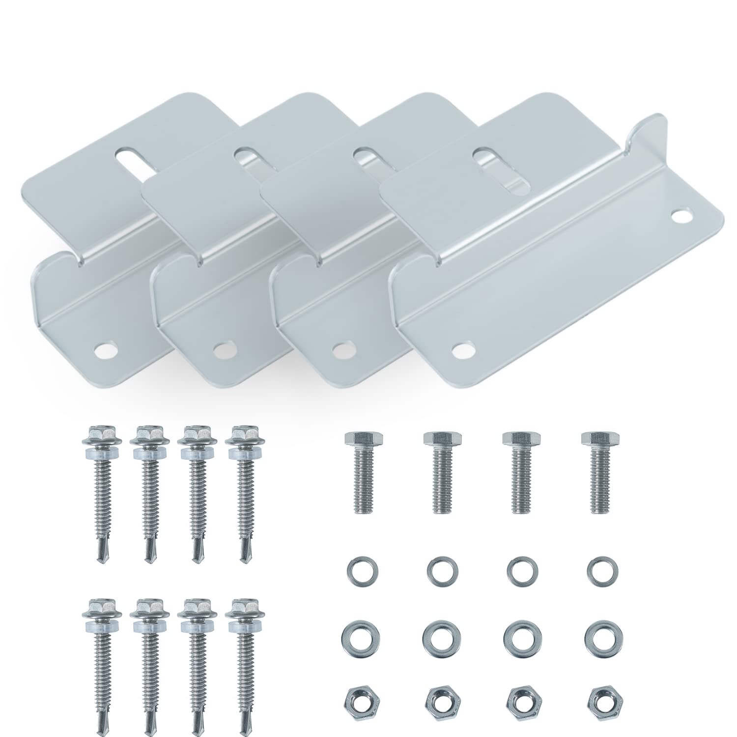 Angle 0 to 90° Adjustable Tilting Mounting Brackets Up to 100 180 200W Single Panel with Foldable Tilt Legs 